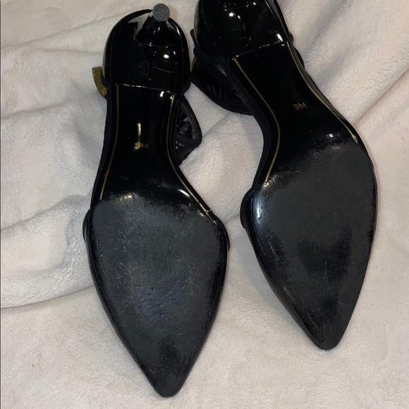 💖 Vintage Y2K Charles Jourdan Paris Black Leather stilettos - Picture 5 of 8